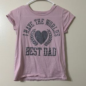 This is a light purple shirt, Size L/G or 10/12, From the ‘The Children’s Place’